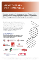 The first page of the document titled "Gene Therapy for Hemophilia"