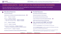 HANDI Highlights - Rare and Ultra Rare Bleeding Disorders