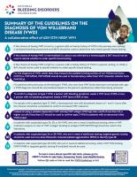 VWD guidelines toolkit - diagnosis image